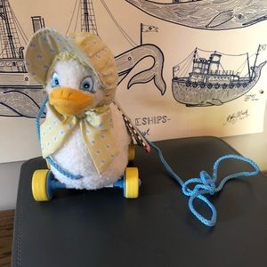 Vintage Mother Goose rolling toy